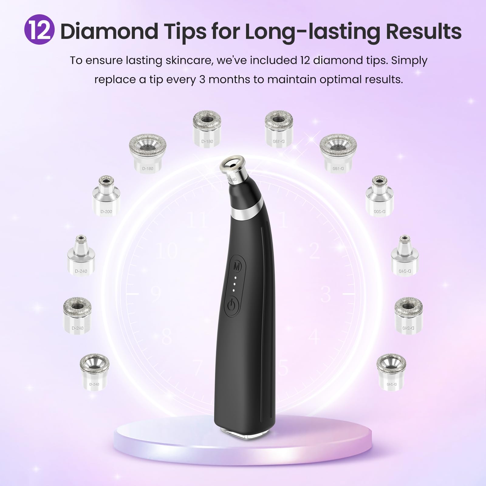 UNOISETION – Tête diamant 07, kit avec 12 têtes en diamant