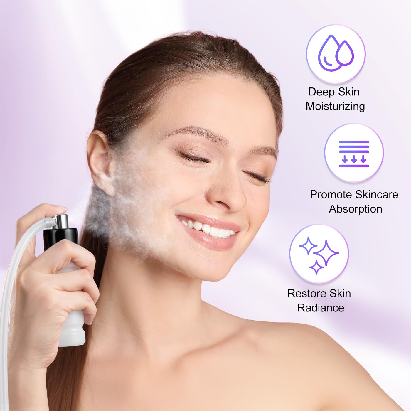 UNOISETION Diamond tubes en verre, nettoyage sûr des pores