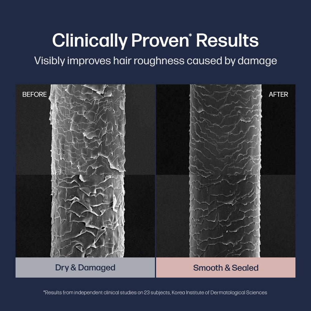 Keratin-PF concentré de UNOVE pour cheveux plus forts après utilisation.
