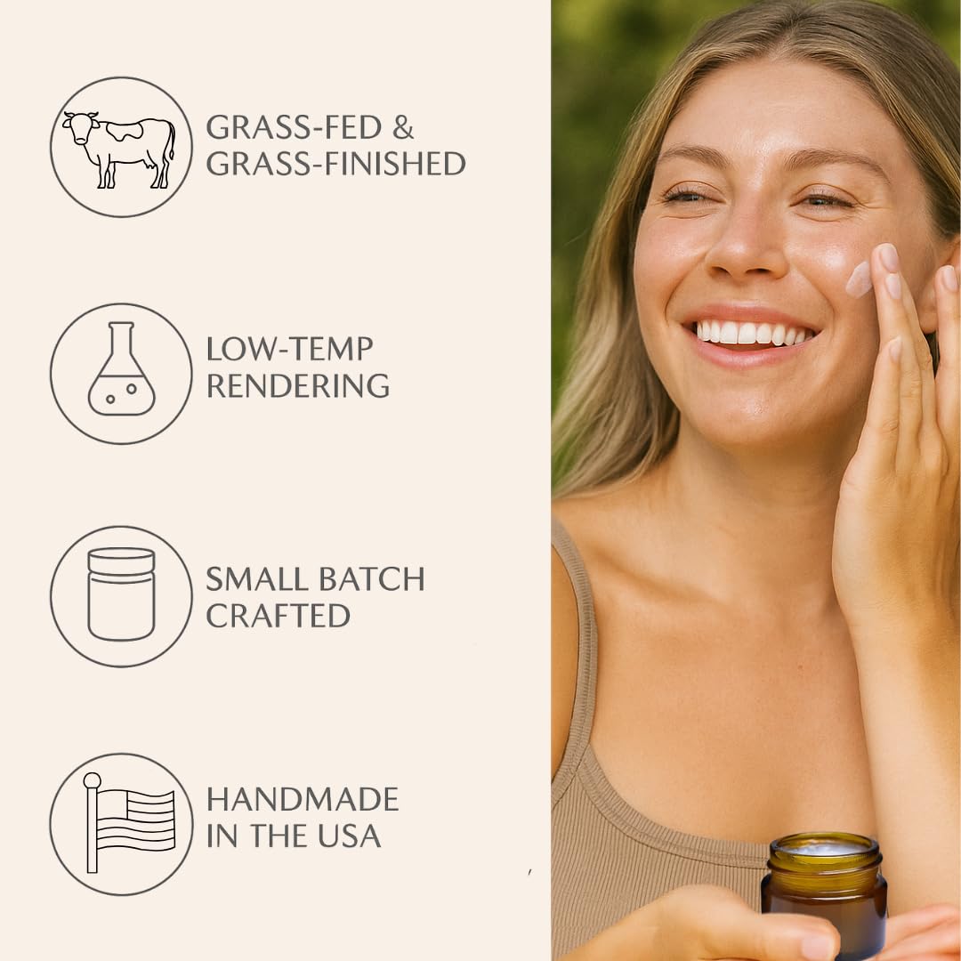 Baume Untamed Organics gras de boeuf et miel ingrédients naturels, composition naturelle