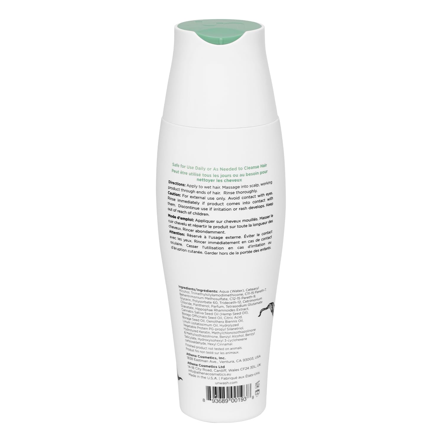 Unwash Bio-Cleansing Conditioner, karité et keratine: nutrition riche et souplesse.