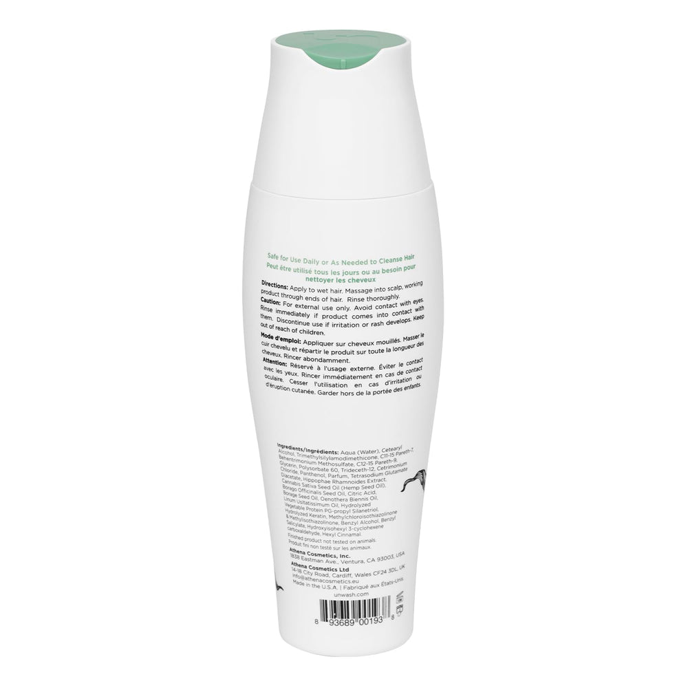 Unwash Bio-Cleansing Conditioner, karité et keratine: nutrition riche et souplesse.