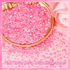 Application sur ongles en strass rose facilité par Uotey