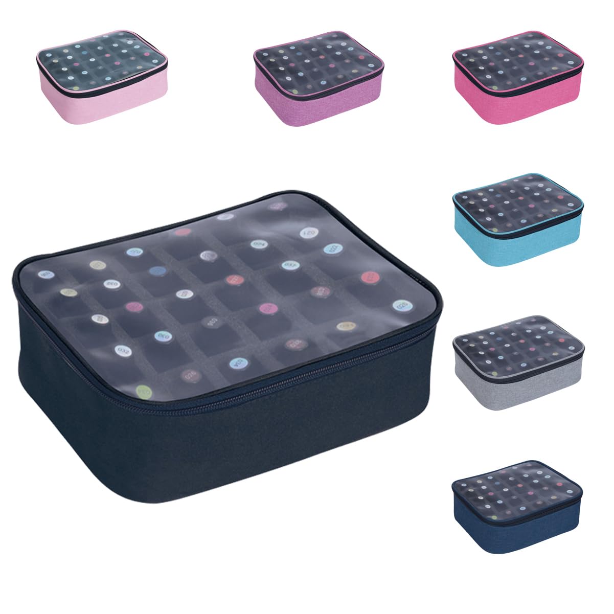 Organisateur UOZL pour vernis 30 bouteilles avec couvercle transparent, repérage rapide.