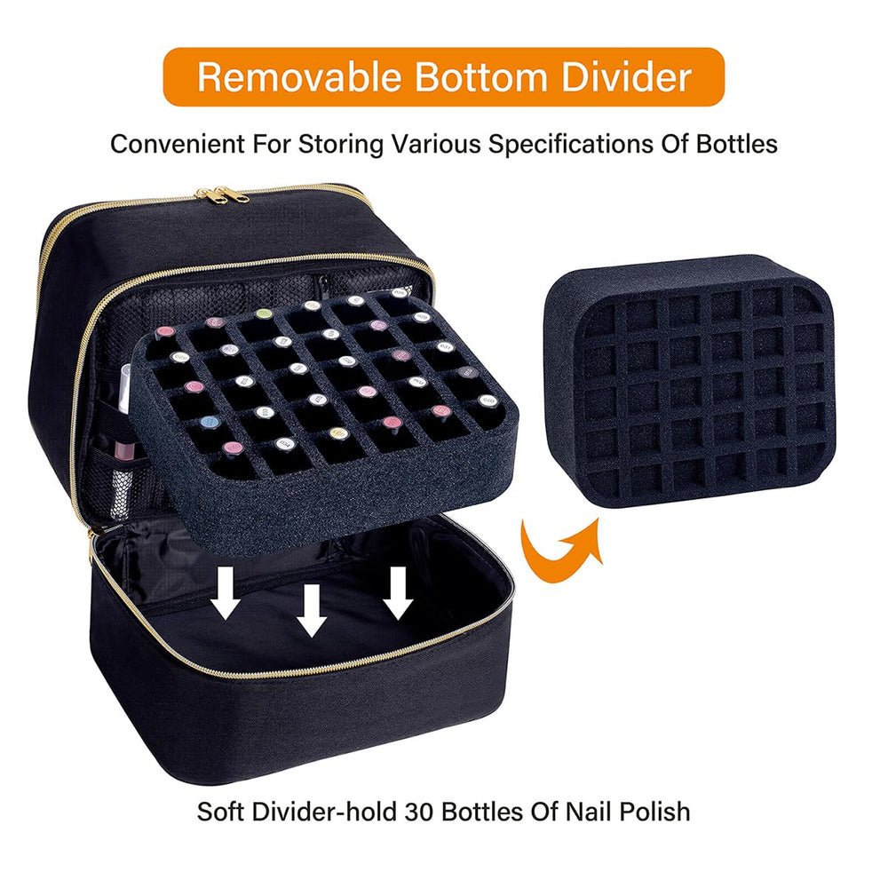 UOZL capacité de 30 bouteilles de vernis en 15 ml.