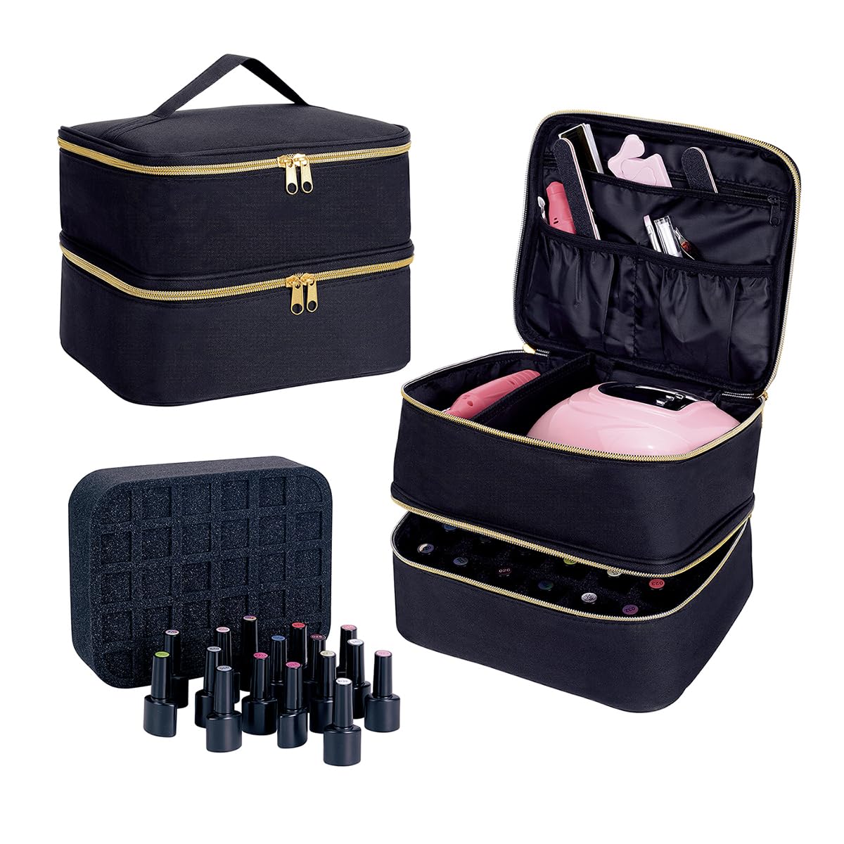 UOZL étages supérieur ajustable pour vernis, personnalise le rangement.