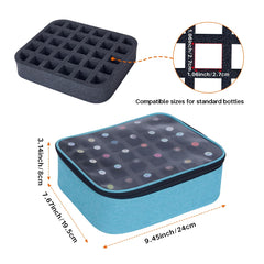 UOZL Organiseur-vernis avec fentes modulables pour ajuster les espaces et protéger les bouteilles.