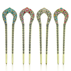 UPABLUNSO pinces en U métal avec strass pour un look élégant.