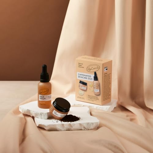 UpCircle Caffeinated Duo – crème yeux caféine ciblant cernes et poches pour un regard frais.