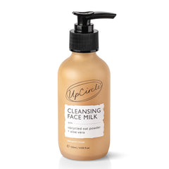 UPCIRCLE Lait nettoyant visage: texture douce avec Aloe et Avoine pour nettoyer en douceur.