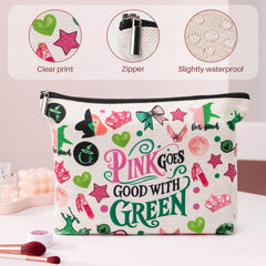 UpfurMach sac maquillage musical avec couronne et étoiles, pratique pour accessoiriser et organiser.