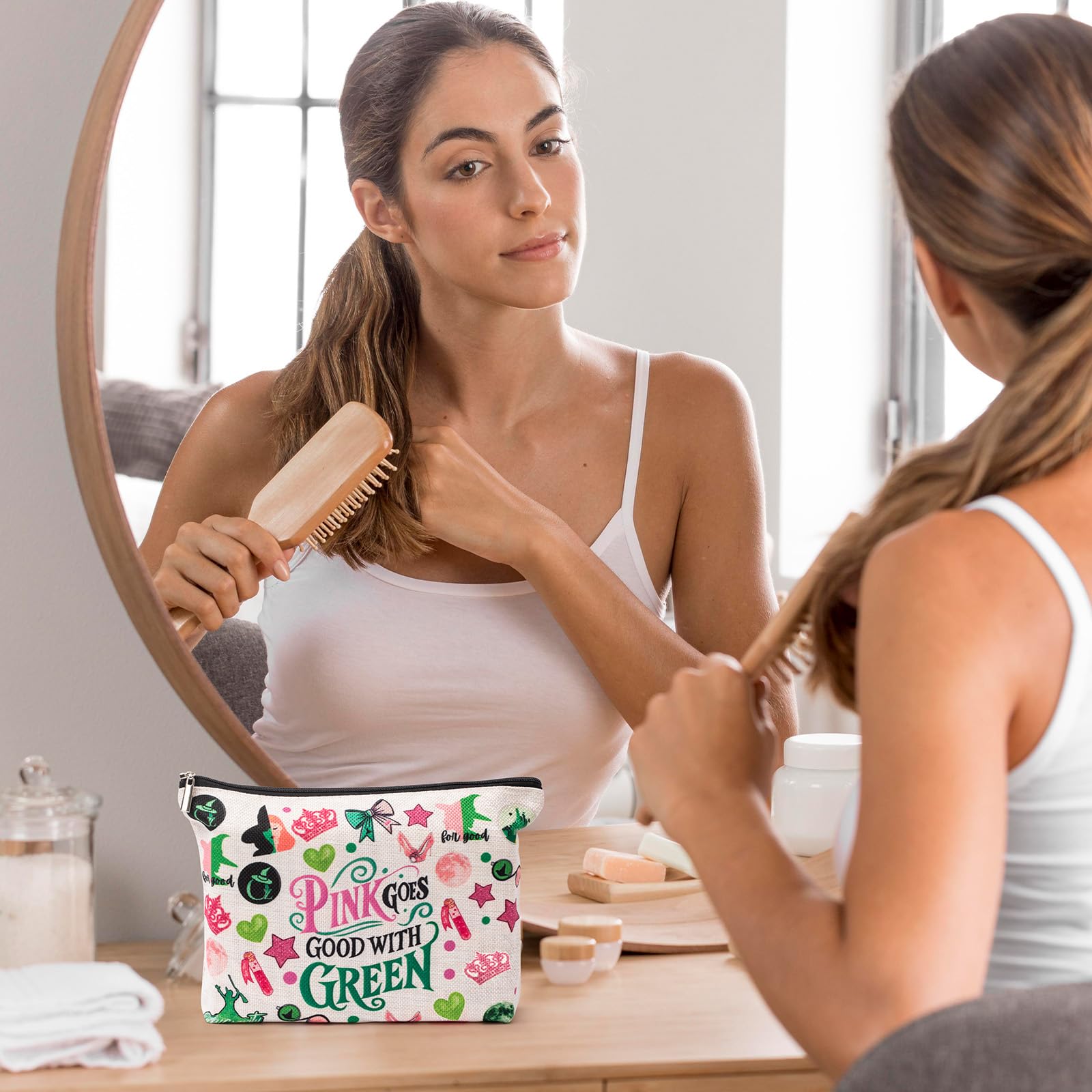 UpfurMach sac maquillage musical en canvas durable, résistant et respirant pour le quotidien.