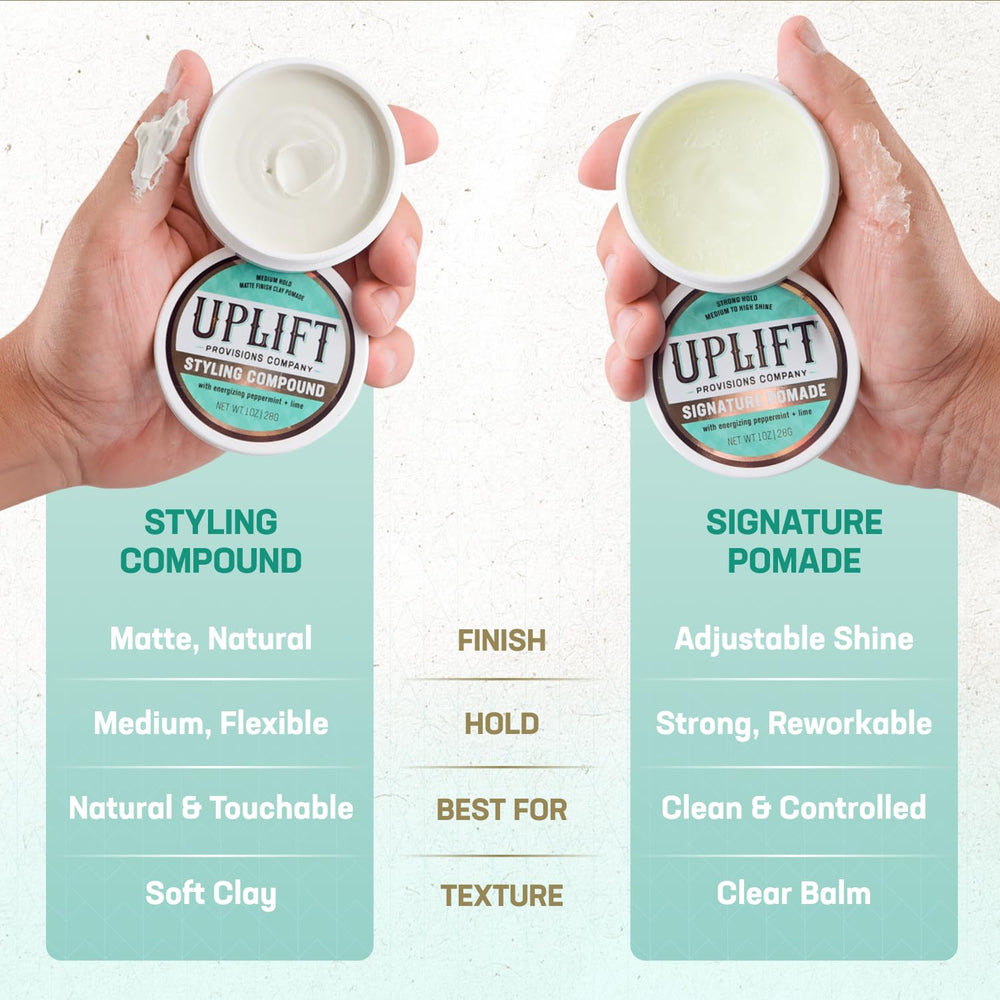 Application facile de la pomade Signature pour modeler rapidement les cheveux