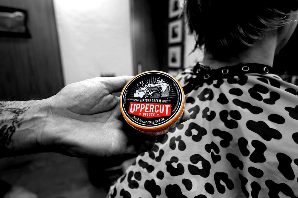 Uppercut Deluxe Texture Cream application facile et rapide pour un style quotidien.
