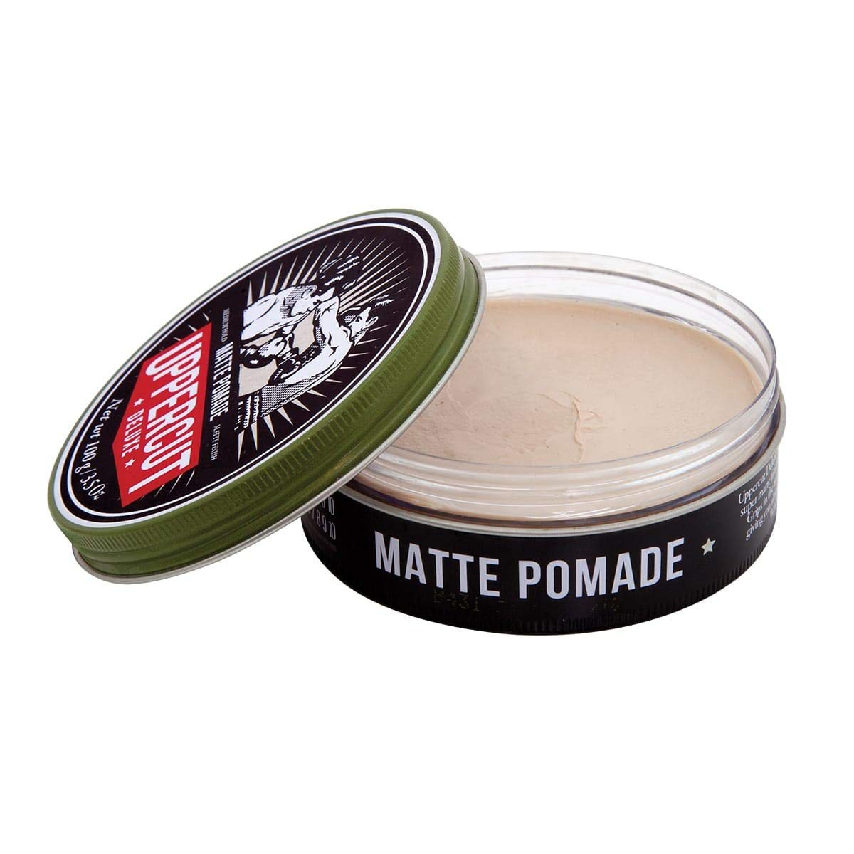 Uppercut Deluxe Matte Midi – parfum crème brûlée subtil, agréable.