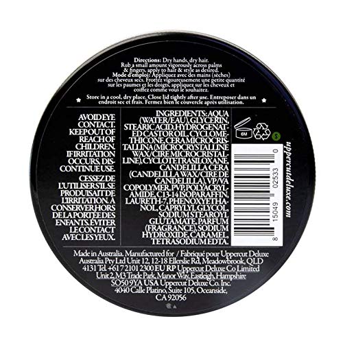 Uppercut Deluxe Matte Midi – pot de 30 g, texture prête à l’emploi.