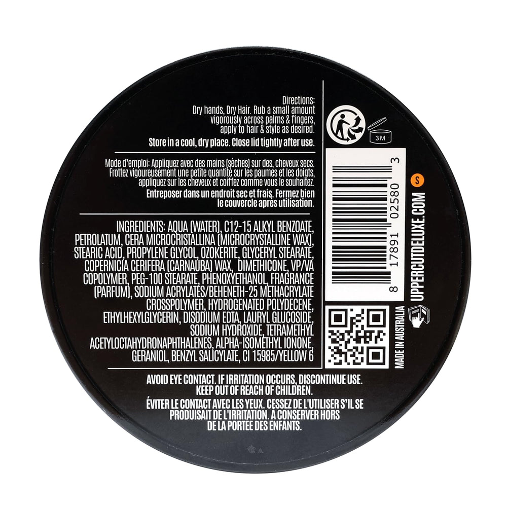 Uppercut Deluxe Texture Cream mouvement naturel et léger sans effet collant.