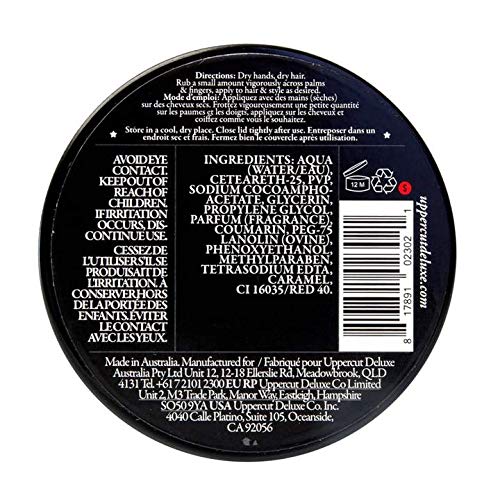 Uppercut Deluxe Pomade : brillance élevée pour un look soigné et intemporel.