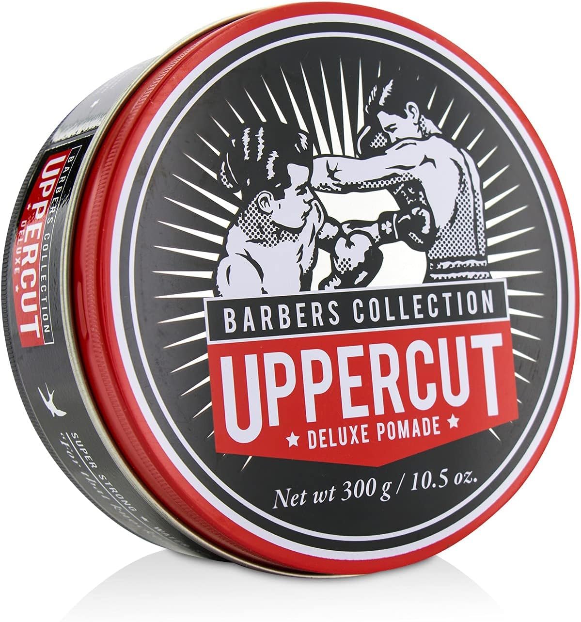 Rendu barber-classique à domicile avec Uppercut Deluxe Pomade de qualité.