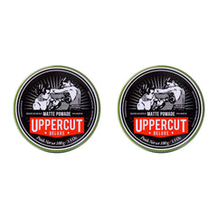 Uppercut Deluxe Pomade à fini mat, bouteille de 100 g prête à l’emploi, look naturel.
