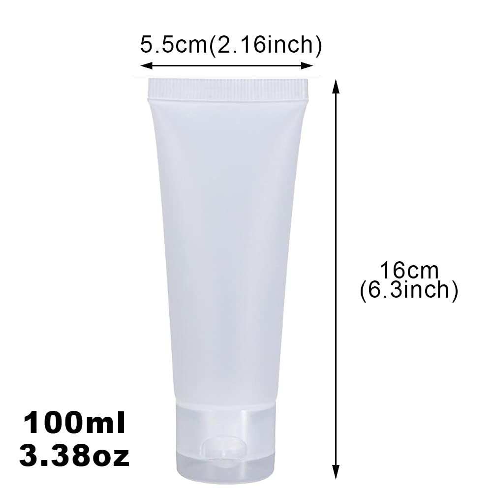 Contenant cosmétique UPSTORE 100 ml réutilisable et facile à remplir.