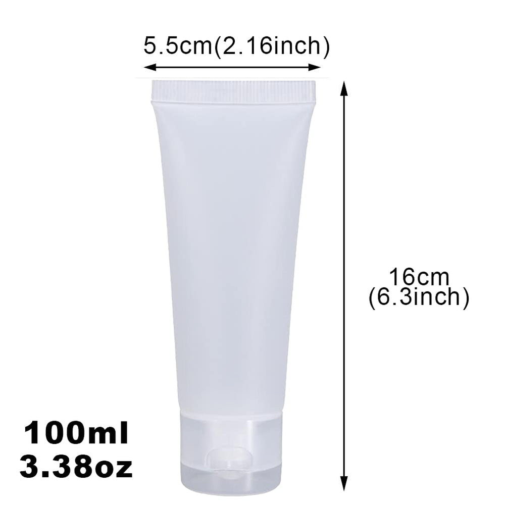 Contenant cosmétique UPSTORE 100 ml réutilisable et facile à remplir.