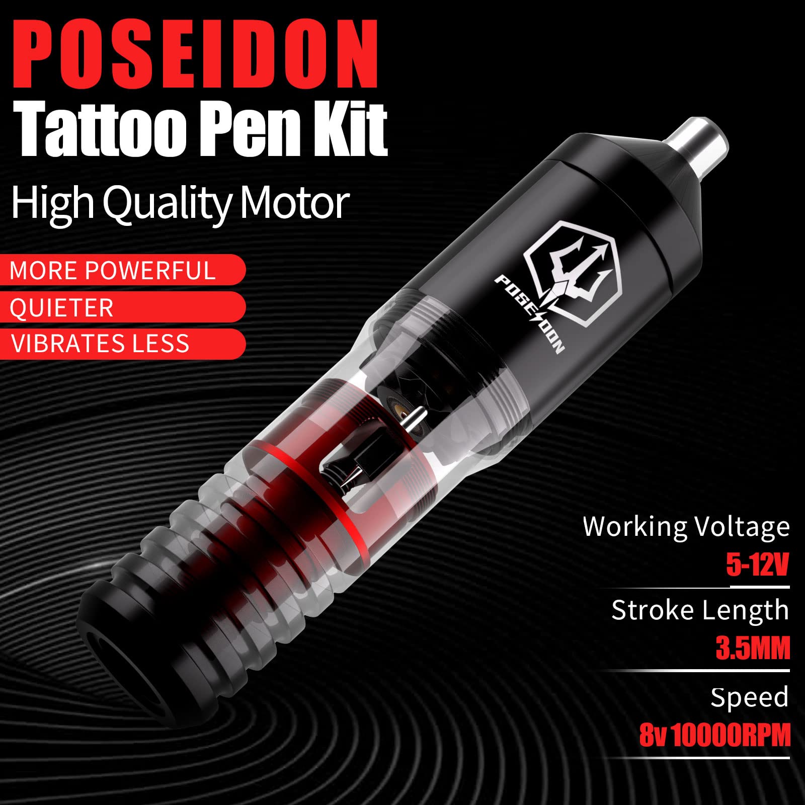 Kit débutant Poseidon complet pour démarrer le tatouage en sécurité