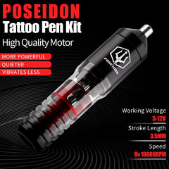 Kit débutant Poseidon complet pour démarrer le tatouage en sécurité