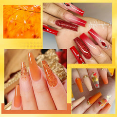 UR SUGAR gel extension couleur Maple pour ongles élégants automne