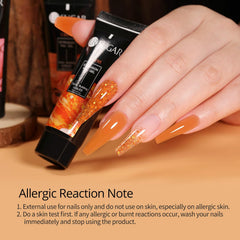 UR SUGAR gel extension couleur Pumpkin pour look automne chaleureux