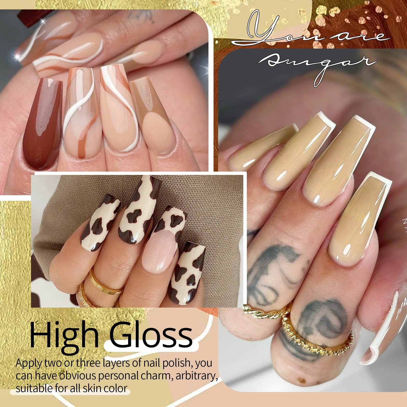 UR SUGAR kit vernis gel pratiques pour fêtes et événements.