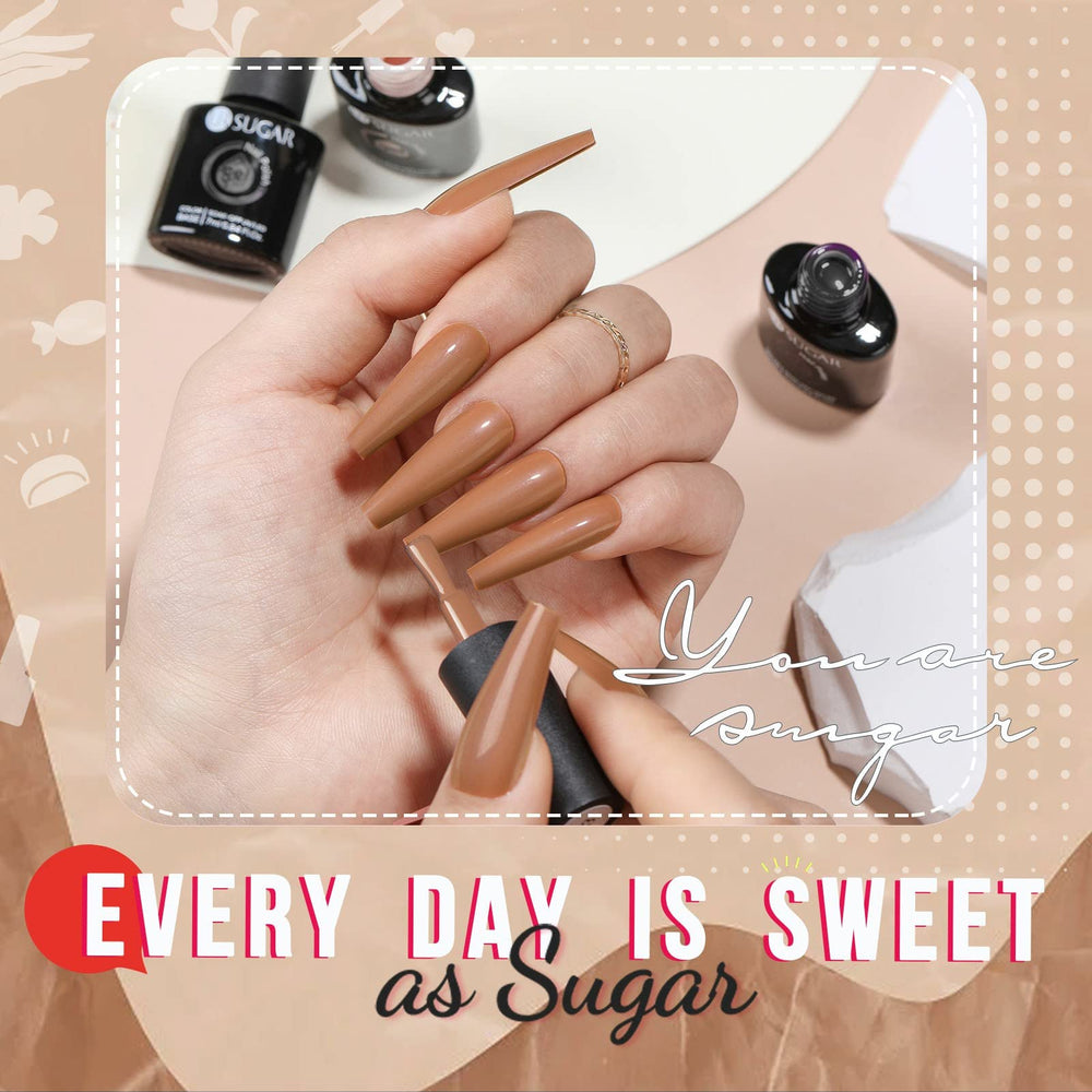 UR SUGAR vernis gel six couleurs, parfait pour créer des looks variés.