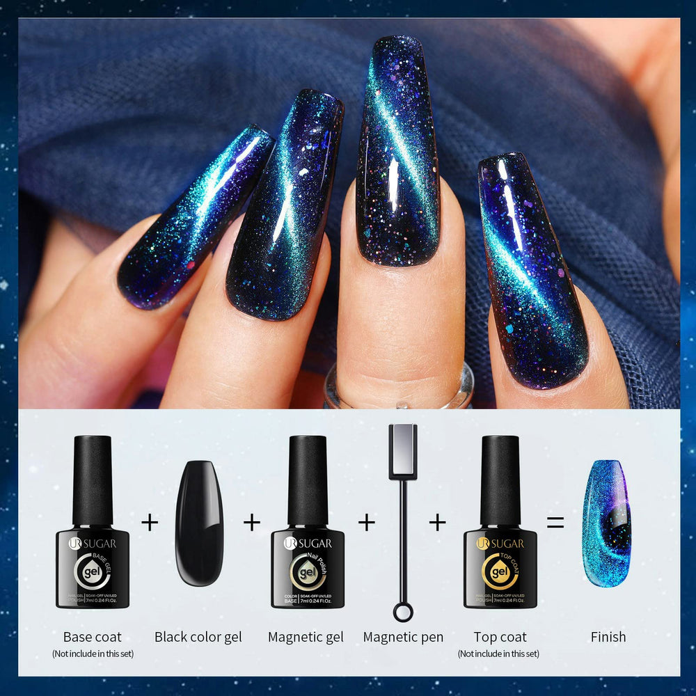 UR SUGAR Gel seche sous lampe UV, conseils d’application inclus.