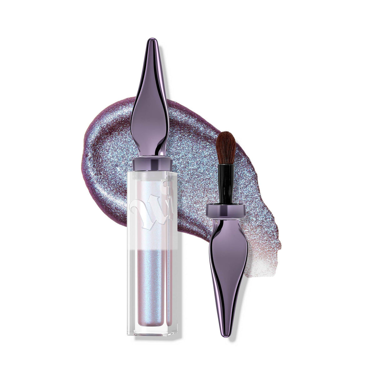 Urban Decay 24/7 Glaze-On Frost Boss, fard paupières glacé pour effet bleu lavande.