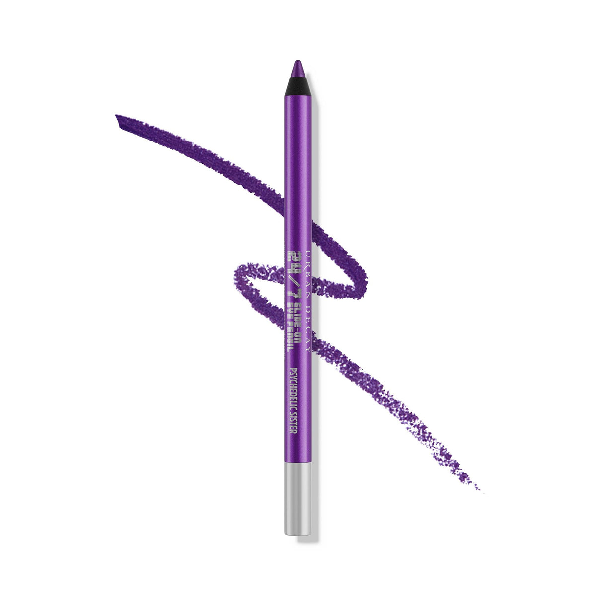 URBAN DECAY Soeur Psychedélique visuel violet brillant et tenue durable.