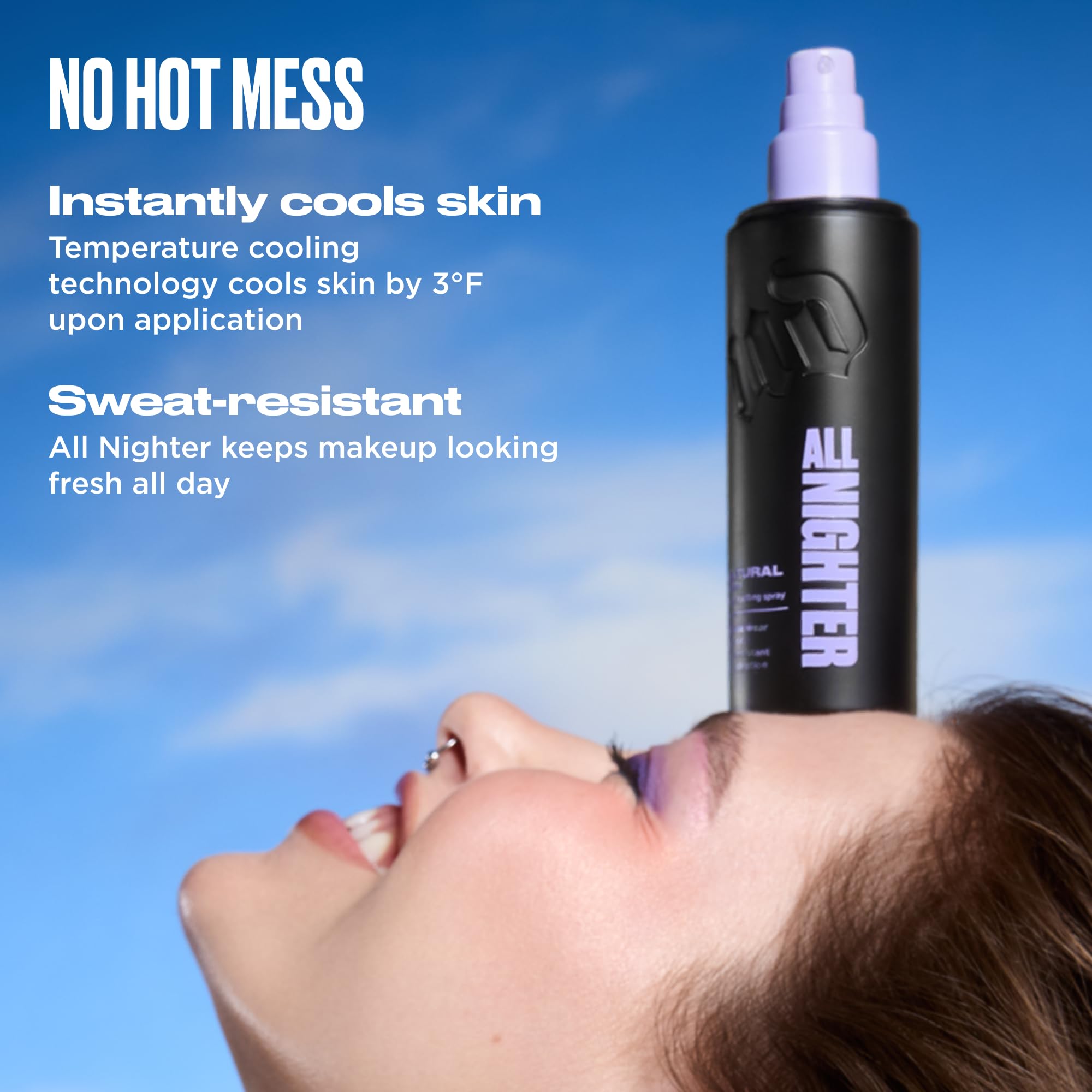 URBAN DECAY All Nighter: flacon pratique de 118 ml pour usage quotidien.