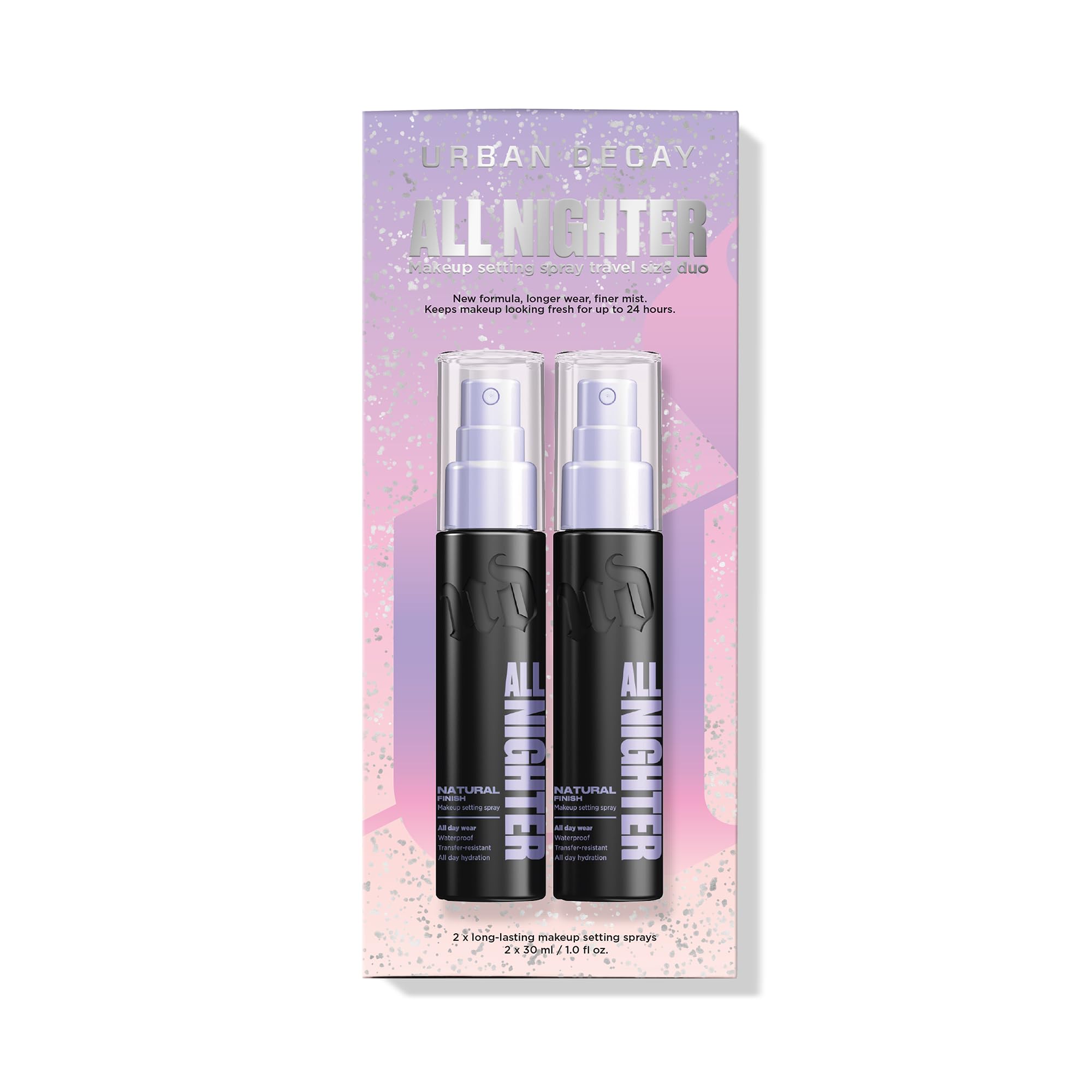URBAN DECAY All Nighter Bouteille-pompe : spray léger pour tenue longue durée.