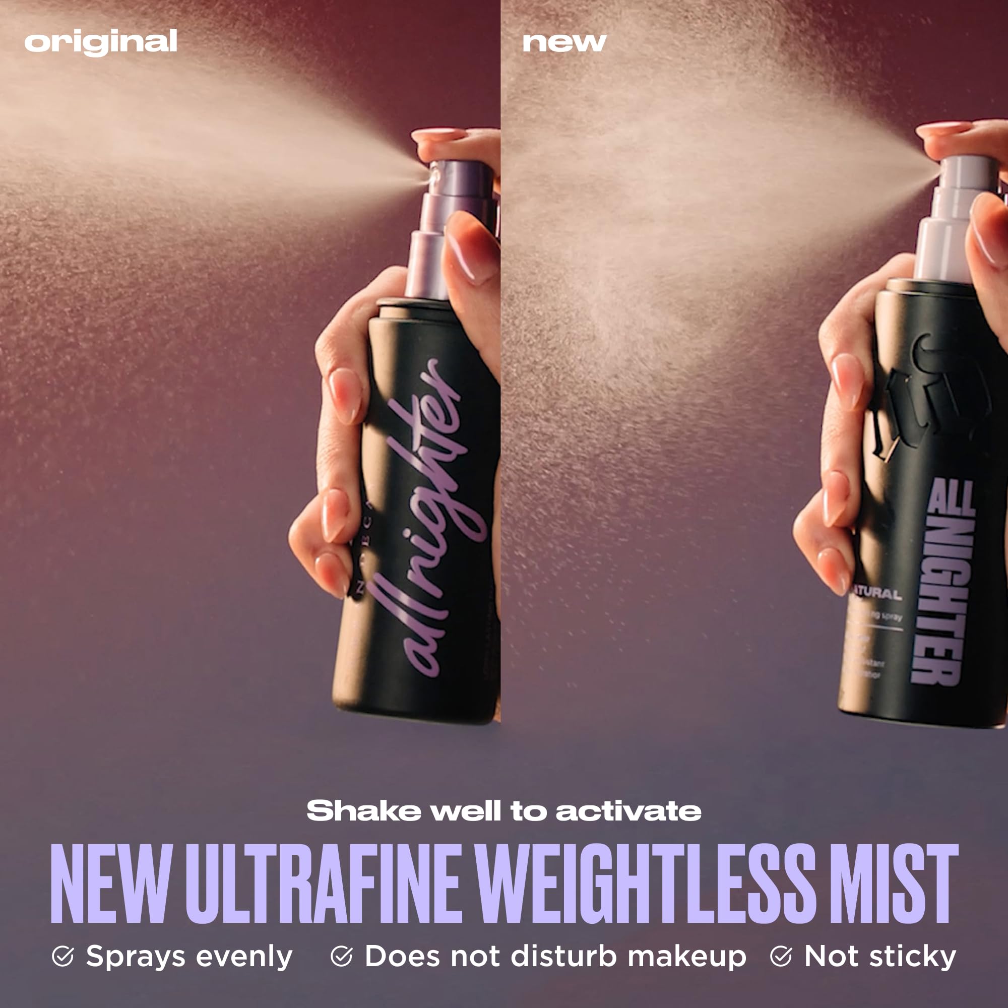 URBAN DECAY All Nighter: fixation jusqu’à 24h pour maquillage tenace.