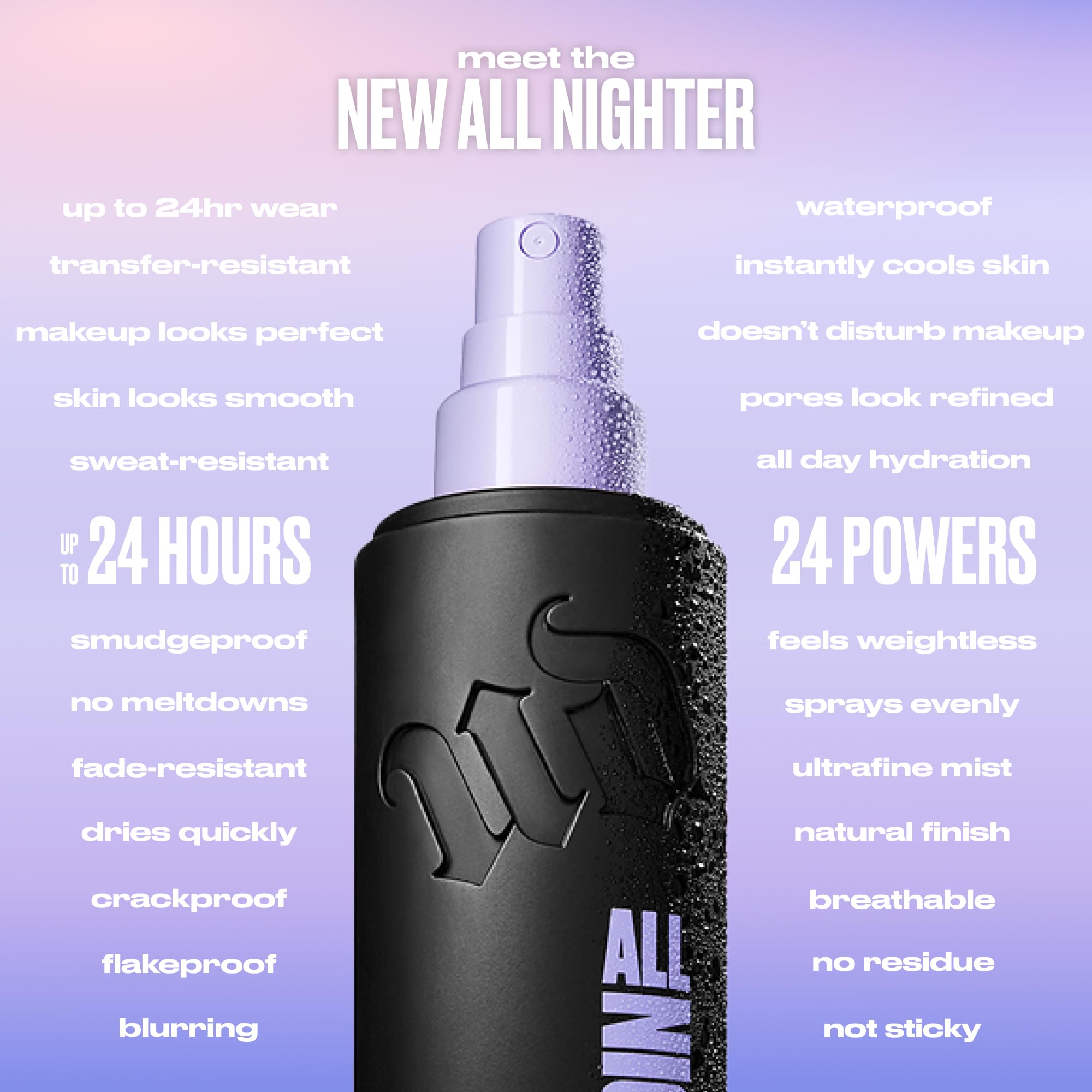URBAN DECAY All Nighter: formule hydratante qui prend soin de la peau.