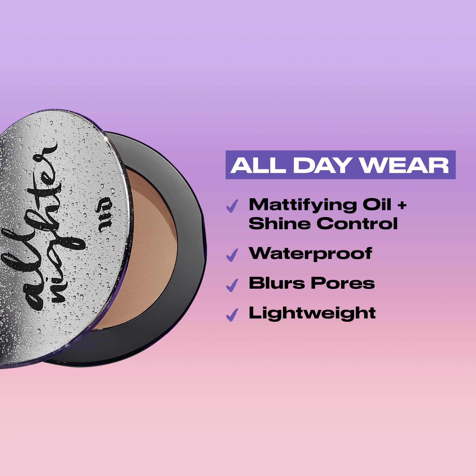 Urban Decay All Nighter Poudre compacte floutant les pores pour un teint lisse.