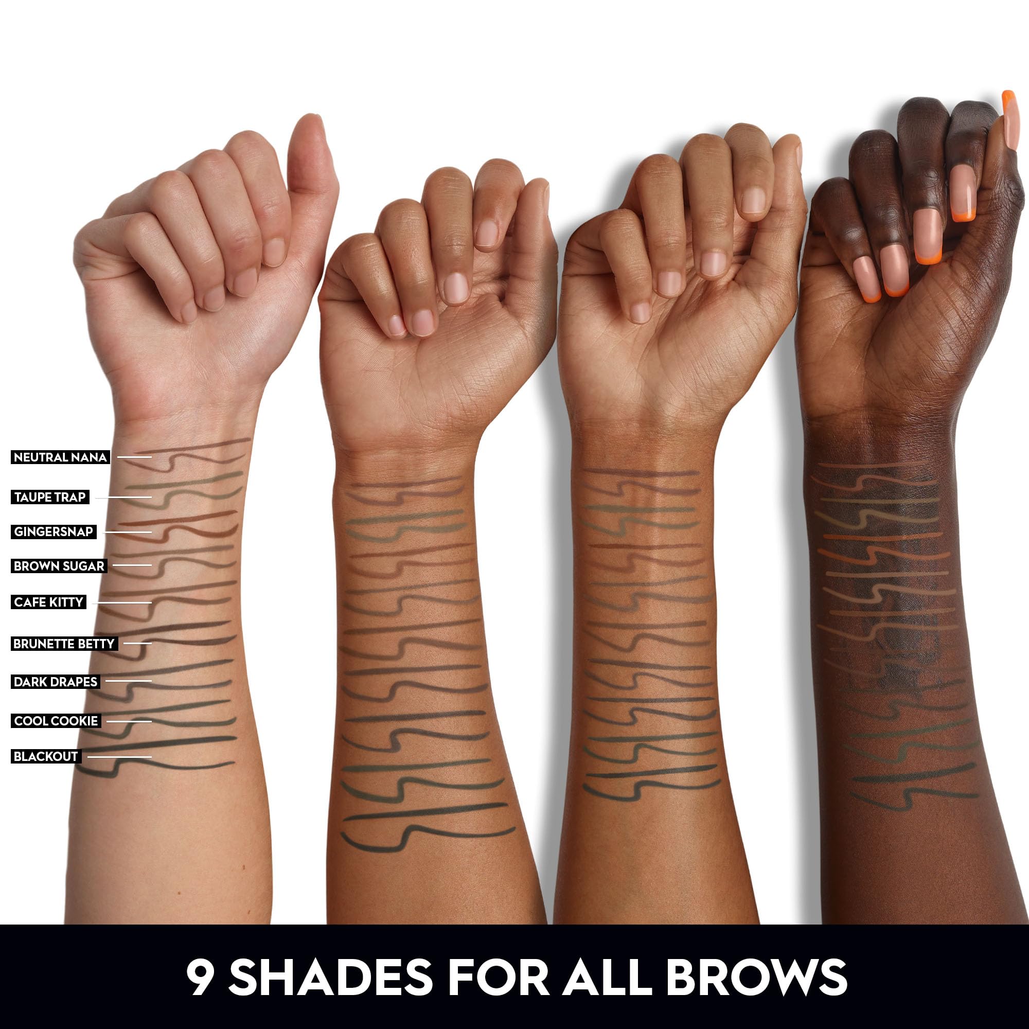 Urban Decay Brow Blade – étapes simples pour structurer et remplir les sourcils.