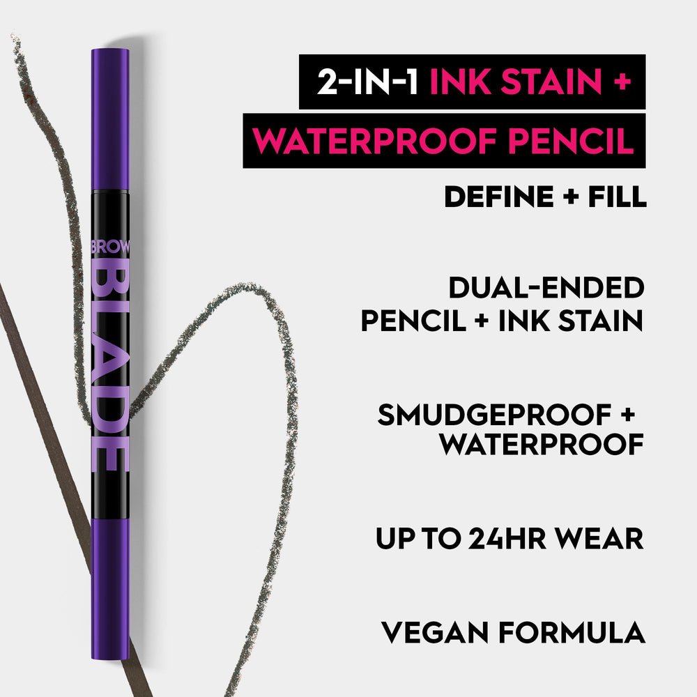 Urban Decay Brow Blade – teinte sourcils naturelle offrant couleur durable et sans transfert.