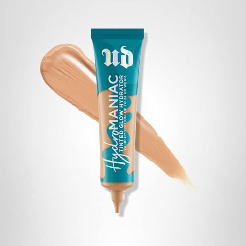 Urban Decay Hydromaniac Foundation – tenue-24h, sans gras ni brillance.