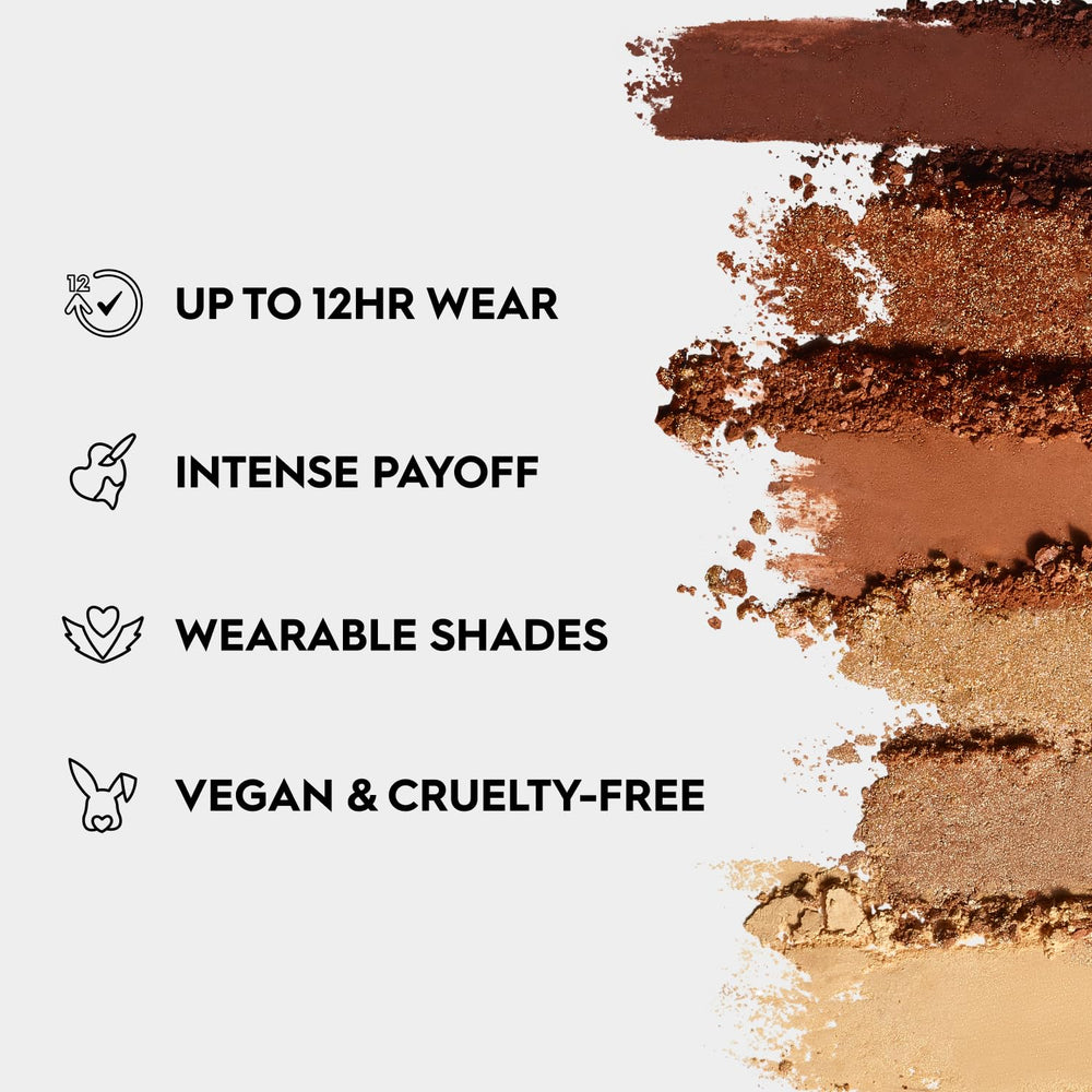 Texture crème veloutée des teintes neutres pour un maquillage facile et longue tenue.