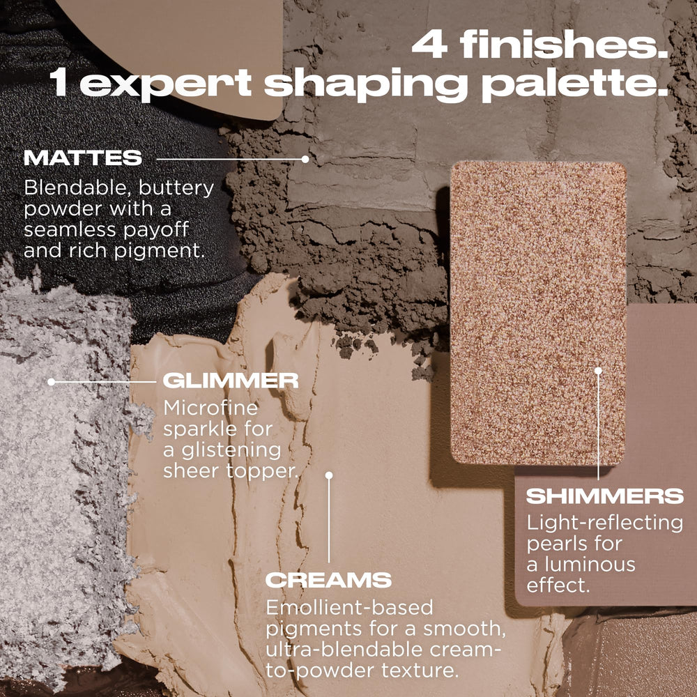 Urban Decay Naked Shaped Palette contour-yeux-joues : contour et définition sur yeux et pommettes.