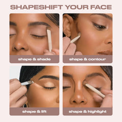 Urban Decay Naked Shaped Palette crème-to-poudre : texture polyvalente pour une transition en douceur.