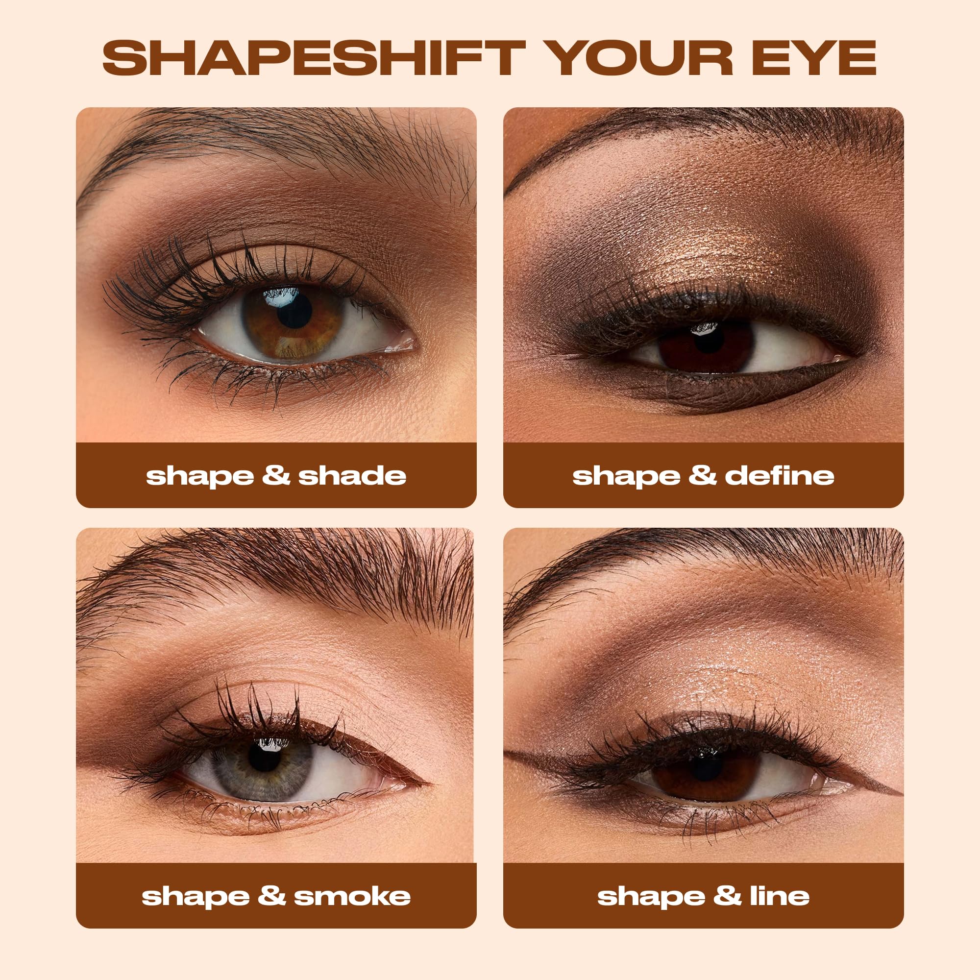 URBAN DECAY Naked Shaped Palette – matte brun chaud pour contour et définition des yeux.
