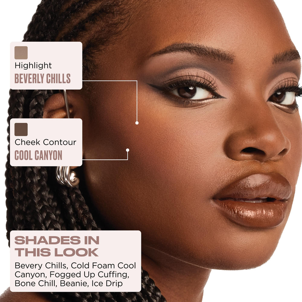 Urban Decay Naked Shaped Palette taupes-froids : teintes neutres pour looks professionnels.