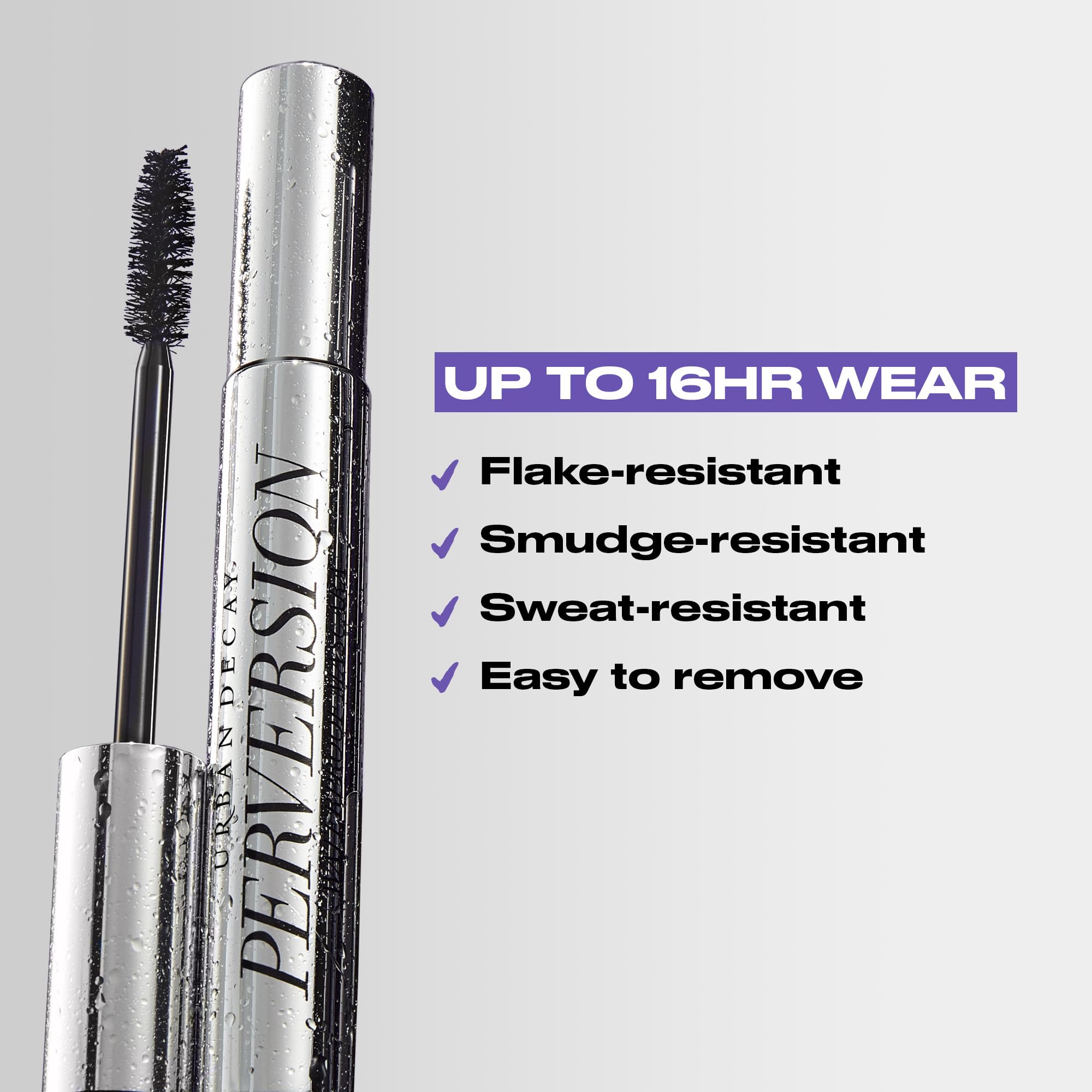 URBAN DECAY Perversion Mascara – formule étanche résistante à l'eau pour journées actives.