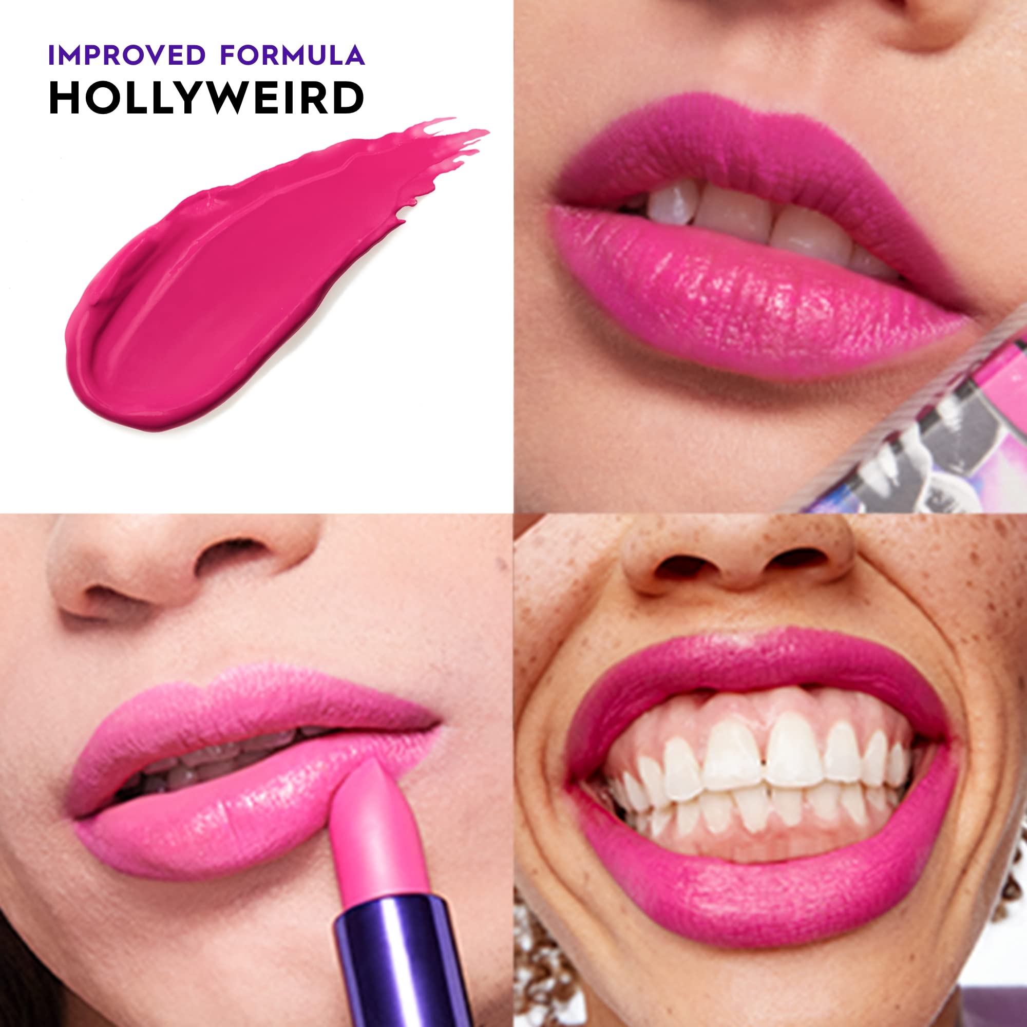 URBAN DECAY Vice Hydratant Lipstick Hollyweird, application précise avec embout angulé.